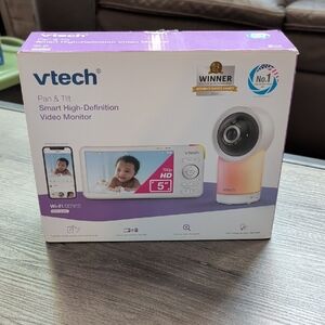 Pan & Tilt Smart High-Definition Video Monitor - White